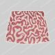 Pockies Red Swirls Red Check short