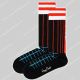 Happy Socks Grid Stripe Crew Sock