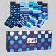 Happy Socks 4-Pack Navy Socks Gift-Set