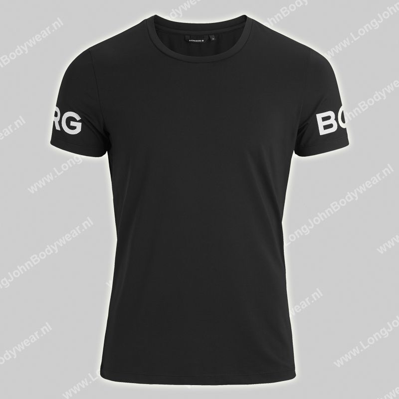 Borg T-Shirt Sports Black Beauty | Long John Bodywear