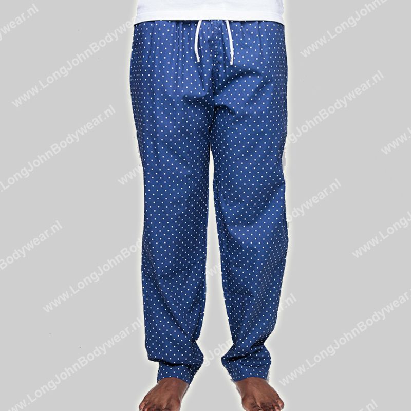 Assortiment Pas op motor Pockies Pyjama Pants Navy Dots | Long John Bodywear