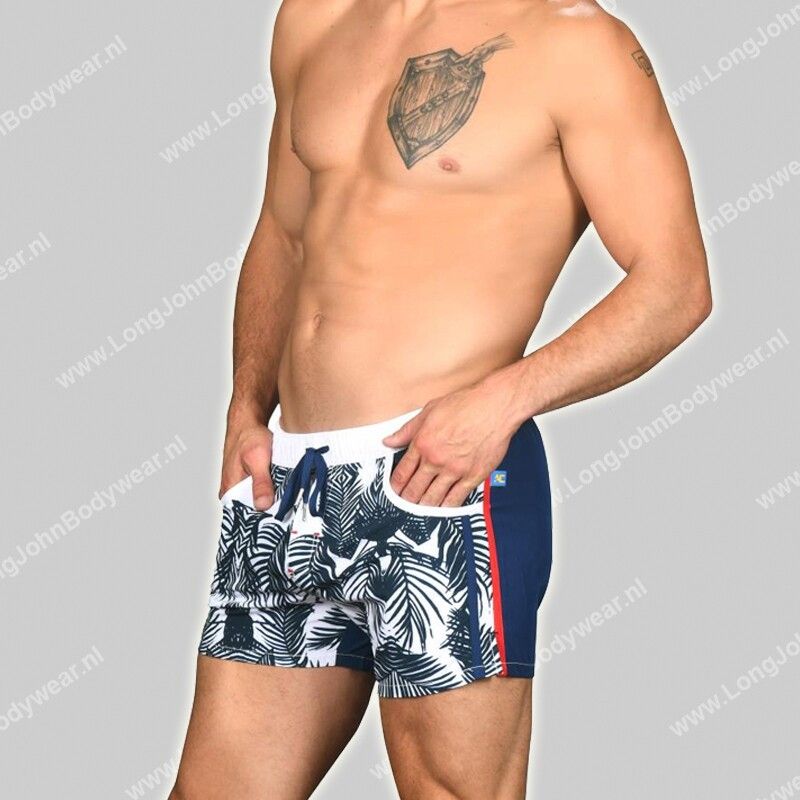 Andrew Christian Nederland Zwem Tropics Swim Shorts Long John Bodywear