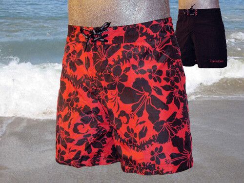 Calvin Klein Swim Reversable Flower Short-0
