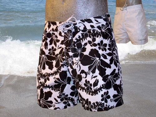 Calvin Klein Swim Reversable Flower Short-0