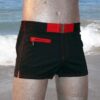 Hom Swim Black-Addict Red Red Boxer