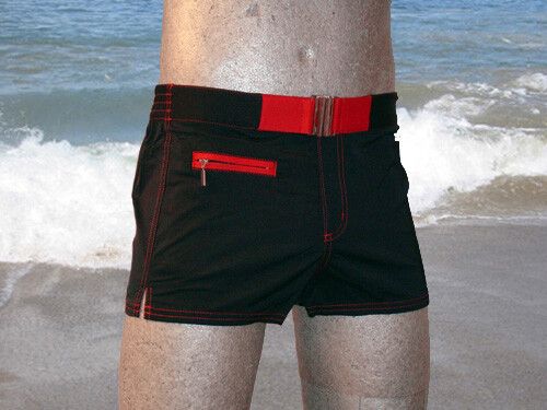 Hom Swim Black-Addict Red Red Boxer