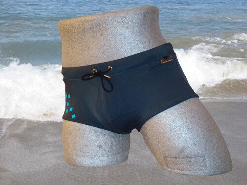 Hom Swim Black-Addict Cubes Hip