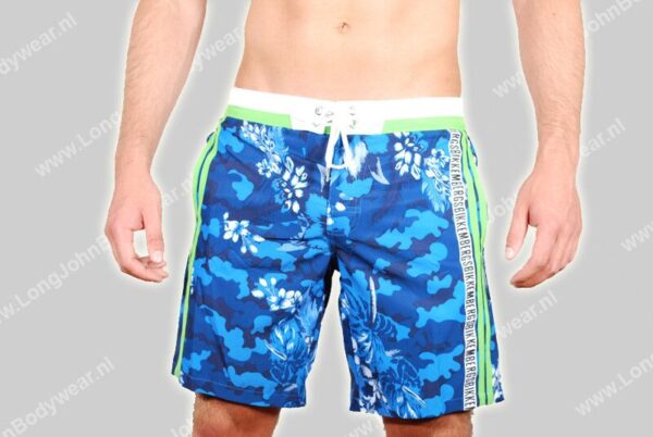 Bikkembergs Nederland Swim Long-Boxer Flower P341