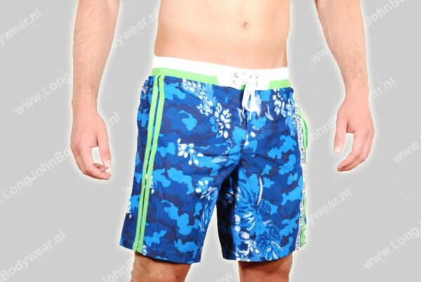 Bikkembergs Nederland Swim Long-Boxer Flower P341