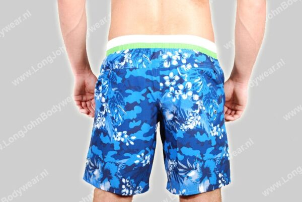 Bikkembergs Nederland Swim Long-Boxer Flower P341