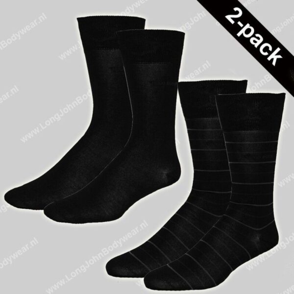 Hugo Boss Nederland Socks 2-Pack Fine Stripe Hugo Boss Nederland Socks 2-Pack Fine Stripe