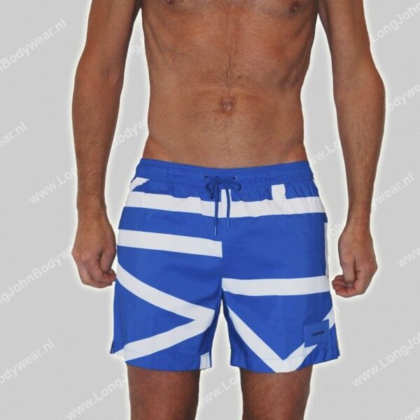 Calvin Klein Nederland Swim Medium-Short Drawstring Logo-Print