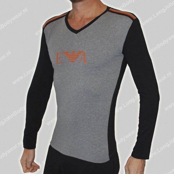 Emporio Armani Nederland Long-Sleeve V-Shirt Stretch-Cotton Emporio Armani Nederland Long-Sleeve V-Shirt Stretch-Cotton