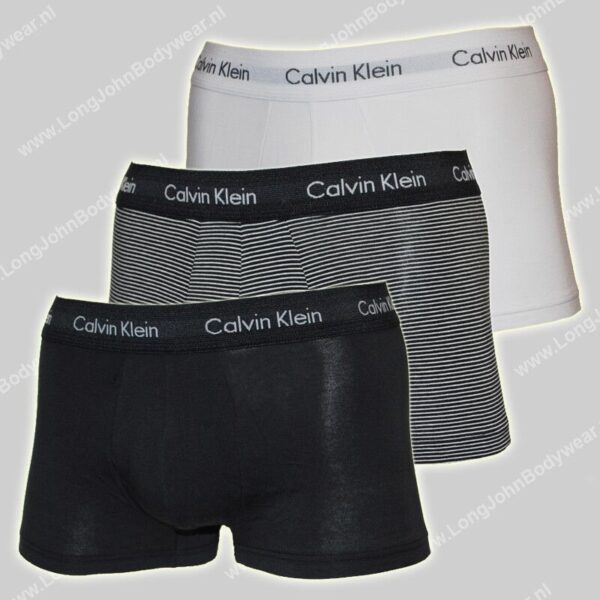 Calvin Klein 3-Pack Low Rise Trunk Stripe