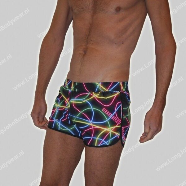 Bikkembergs Nederland Swim Neon Print Micro-Short