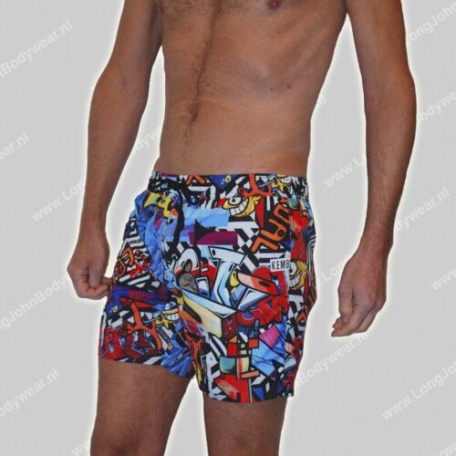 Bikkembergs Nederland Swim Murales Boxer Pocket Bikkembergs Nederland Swim Murales Boxer Pocket