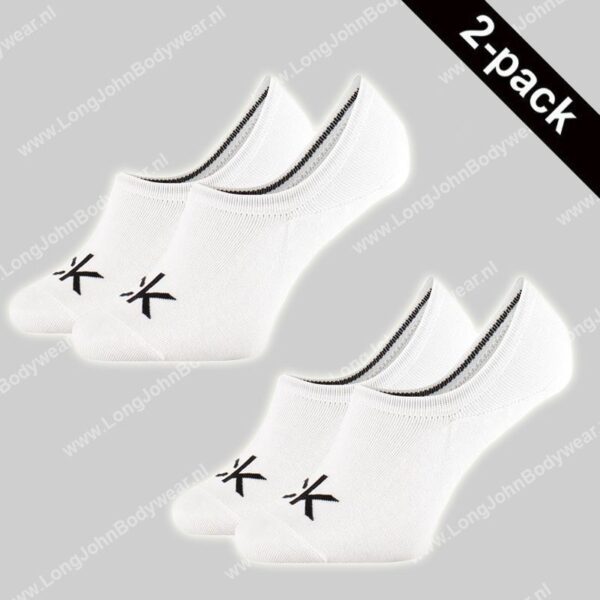 Calvin Klein Sneaker Liner Logo Socks 2-Pack