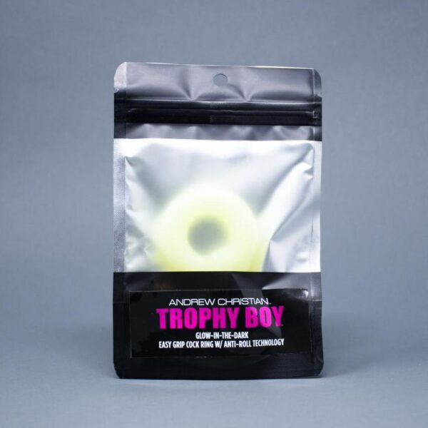 Andrew Christian Trophy Boy Glow In The Dark Easy Grip Cock Ring w/ Anti-Roll Andrew Christian Trophy Boy Glow In The Dark Easy Grip Cock Ring w/ Anti-Roll