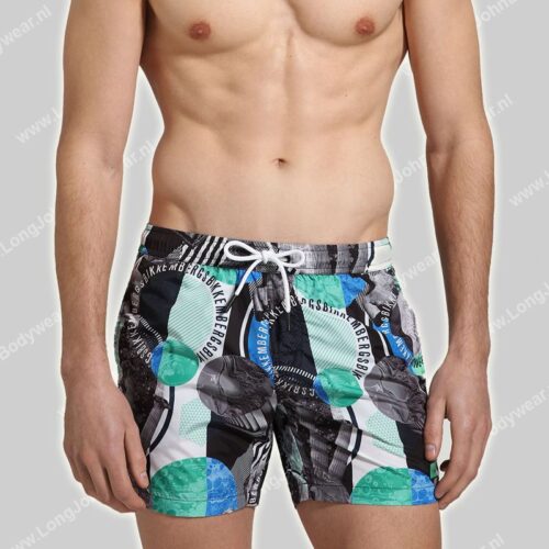 Bikkembergs Swim Short Allover Crazy Bubbles-0 Bikkembergs Swim Short Allover Crazy Bubbles-0