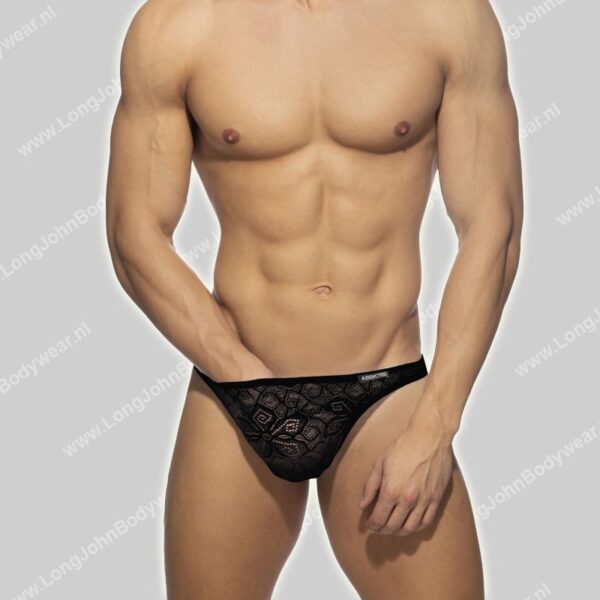 Addicted Flowery Lace Thong