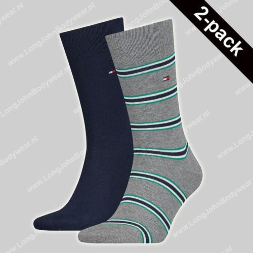 Tommy Hilfiger Sock Tommy Stripe 2-pack-0 Tommy Hilfiger Sock Tommy Stripe 2-pack-0