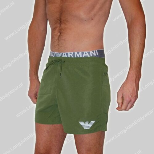 Emporio Armani Swim Short Double Waistband-0 Emporio Armani Swim Short Double Waistband-0