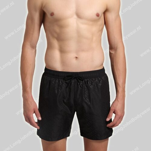 Bikkembergs Swim Medium Boardshort Allover Diagonal-0 Bikkembergs Swim Medium Boardshort Allover Diagonal-0
