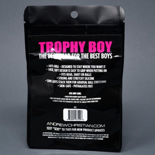 Andrew Christian Trophy Boy Easy Grip Cock-Ring Anti-Roll Andrew Christian Trophy Boy Easy Grip Cock-Ring Anti-Roll