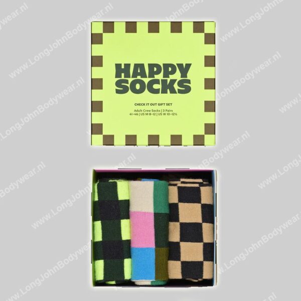 Happy Socks Check it out gift Set