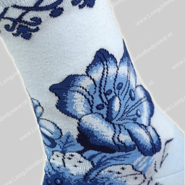 Kunstsokken Delfts Blauw Bloemen Kunstsokken Delfts Blauw Bloemen