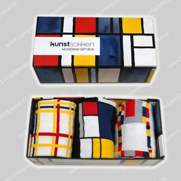 Kunstsokken Modriaan 3-pack GiftBox