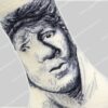 Kunstsokken Zelfportret met Baret Kunstsokken Zelfportret met Baret