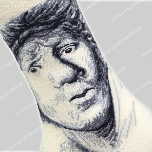 Kunstsokken Zelfportret met Baret Kunstsokken Zelfportret met Baret