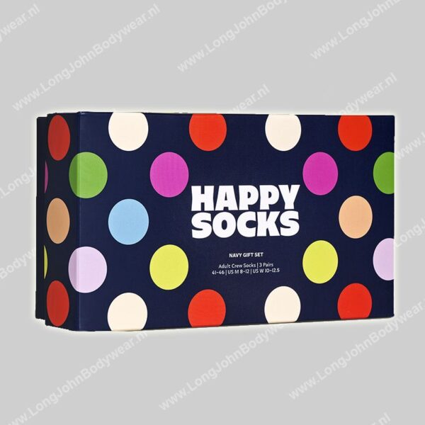 Happy Socks 3-Pack Navy Socks Gift-Set