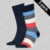 Tommy Hilfiger Multicolor Stripe Socks 2-Pack-0