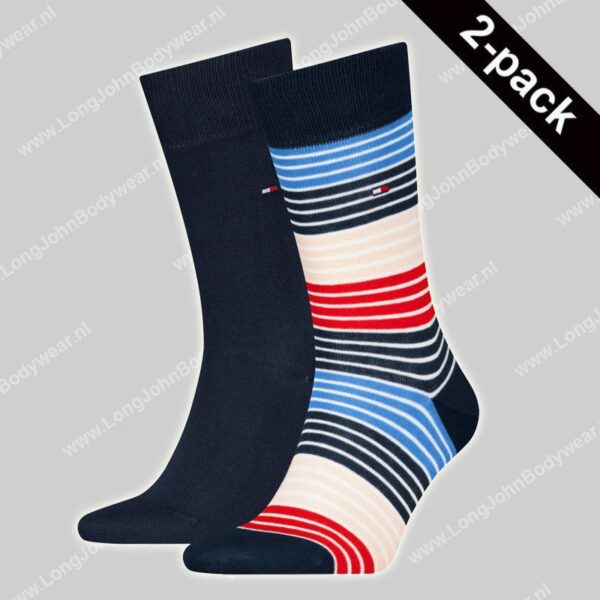 Tommy Hilfiger Multicolor Stripe Socks 2-Pack-0