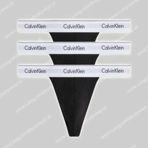 Calvin Klein 3-Pack Thong Modern Cotton Stretch-0 Calvin Klein 3-Pack Thong Modern Cotton Stretch-0