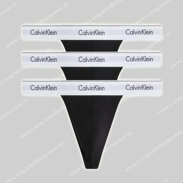 Calvin Klein 3-Pack Thong Modern Cotton Stretch-0