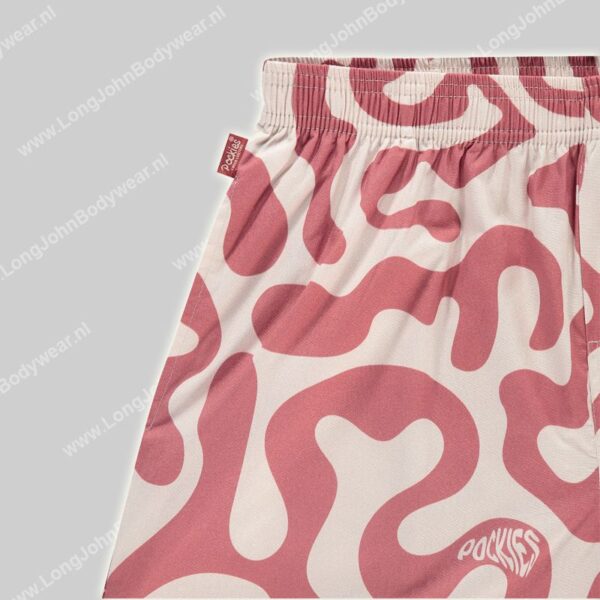 Pockies Red Swirls Red Check short