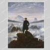 Kunstsokken Wanderer Above the Sea of Fog