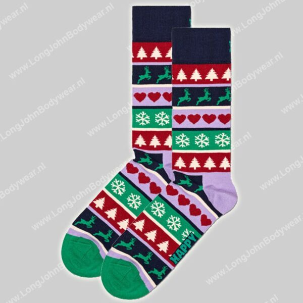 Happy Socks Christmas Stripe Sock-0