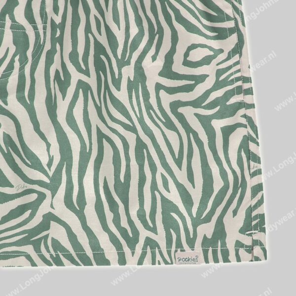 Pockies Boxershort Green Zebra