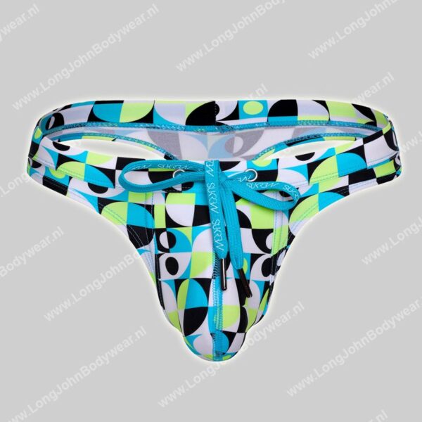 Sukrew Torrent Swim Thong-Retro Lime-0