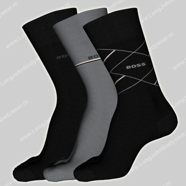 Hugo Boss 3-pack sokken Icon-0