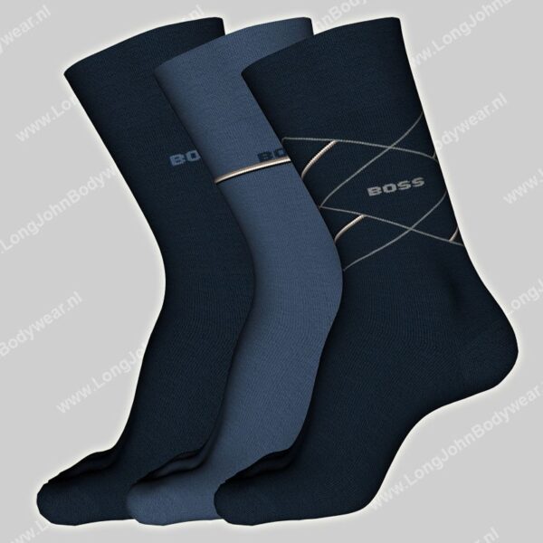 Hugo Boss 3-pack sokken Icon-0