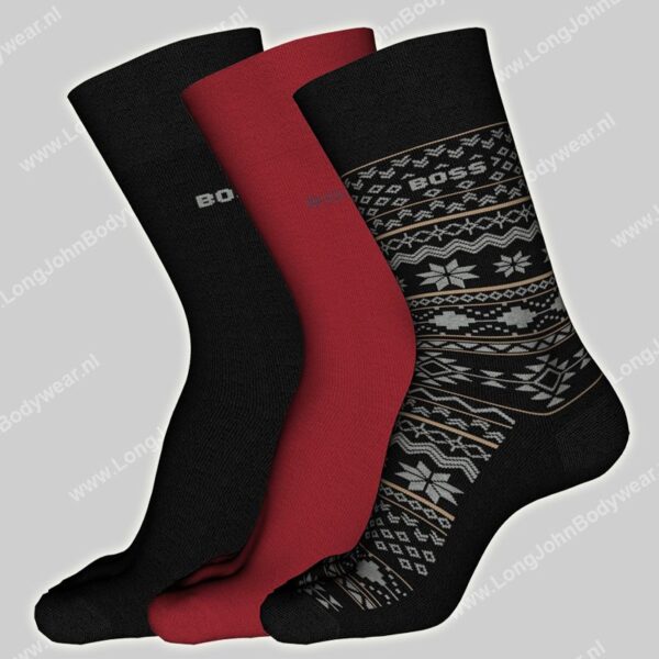 Hugo Boss 3-pack sokken Giftset Winter-0