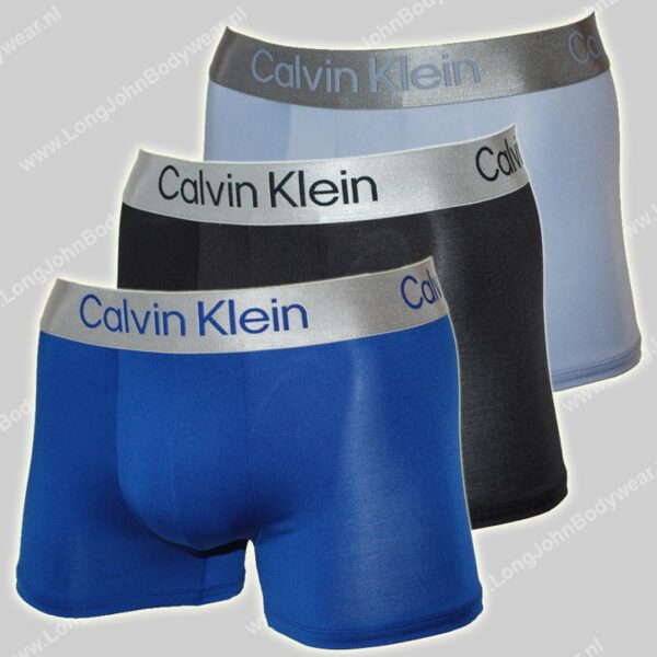 Calvin Klein Brushed Microfiber Trunks 3-Pack-0