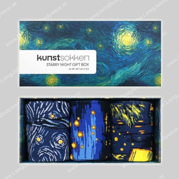 Kunstsokken Starry Night 3-pack GiftBox-0
