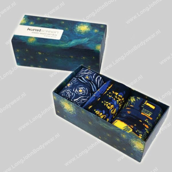 Kunstsokken Starry Night 3-pack GiftBox