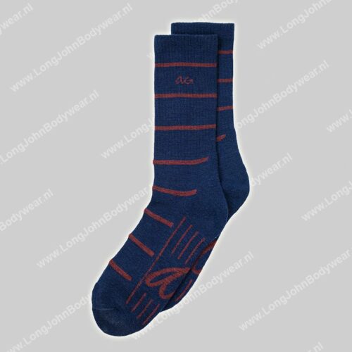 Alfredo Gonzales Sokken Merino Hike Stripe Thin-0 Alfredo Gonzales Sokken Merino Hike Stripe Thin-0